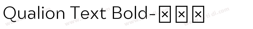 Qualion Text Bold字体转换